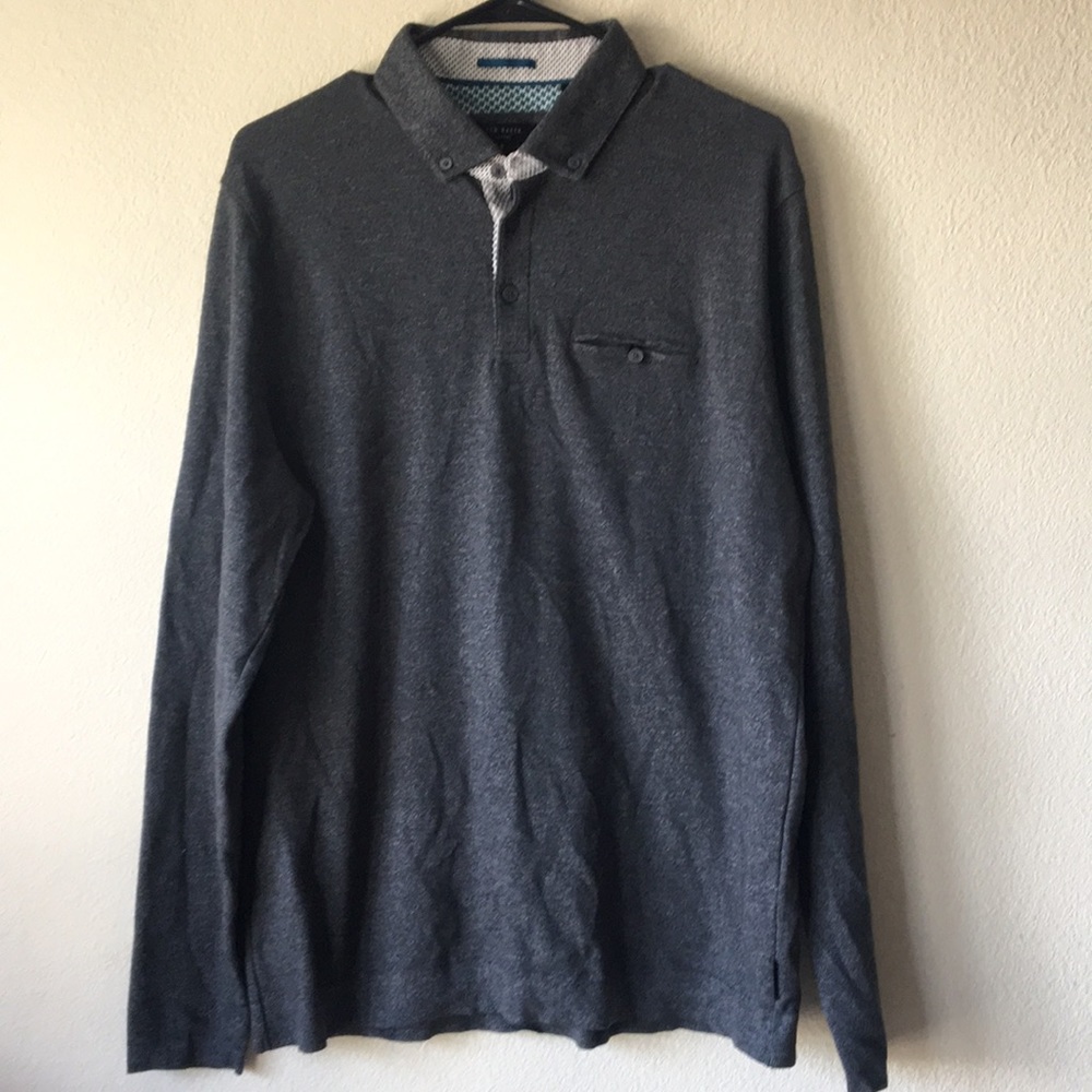 Ted Baker Long Sleeve Polo Shirt